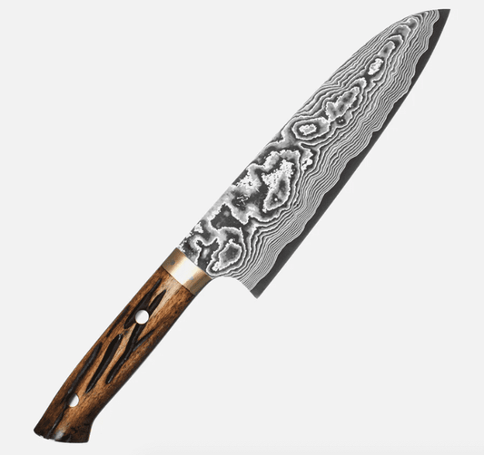 Knifemakers Santoku Kokkekniv - Yellow Bull | Knifemakers | Santoku kniv | Køkkenshop