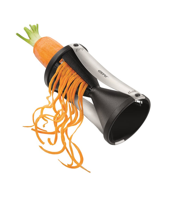 Spiralskærer SPIRELLI®  Lav din egen grøntsagsspagetti.  Med spiralsnitteren kan du fremkalde endeløse strimler af gulerod, radise, agurk og alle slags andre faste grøntsager.