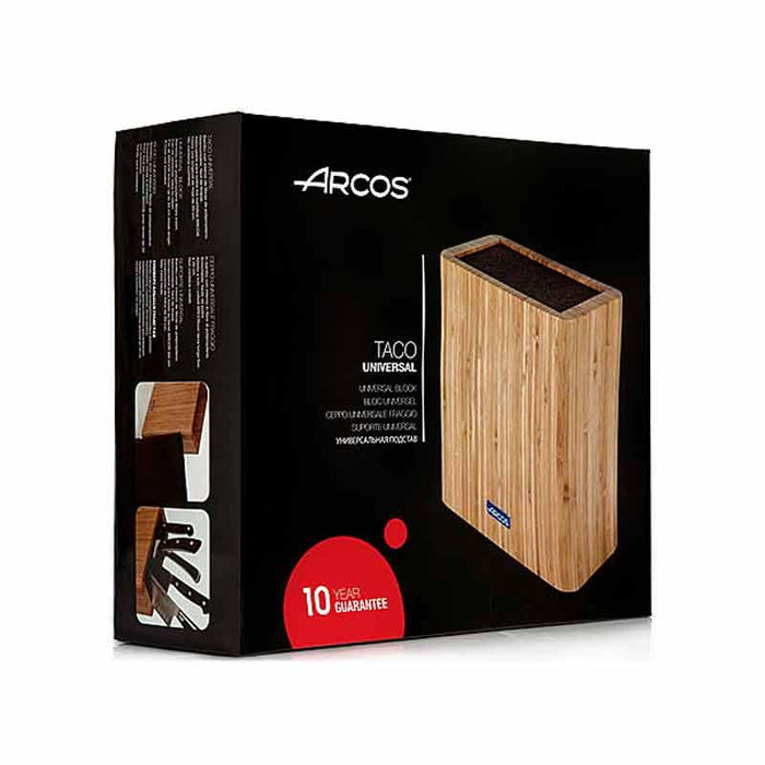Arcos Taco knivblok i bambus | Arcos | Knivblokke | Køkkenshop