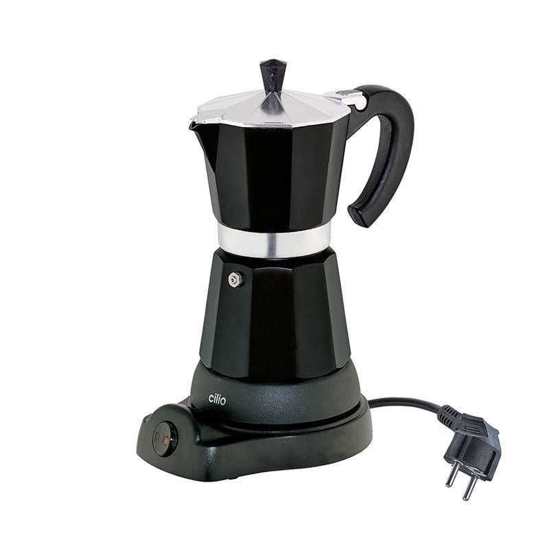 Espressokande elektrisk CLASSICO sort | Cilio | Kaffe og Te | Køkkenshop
