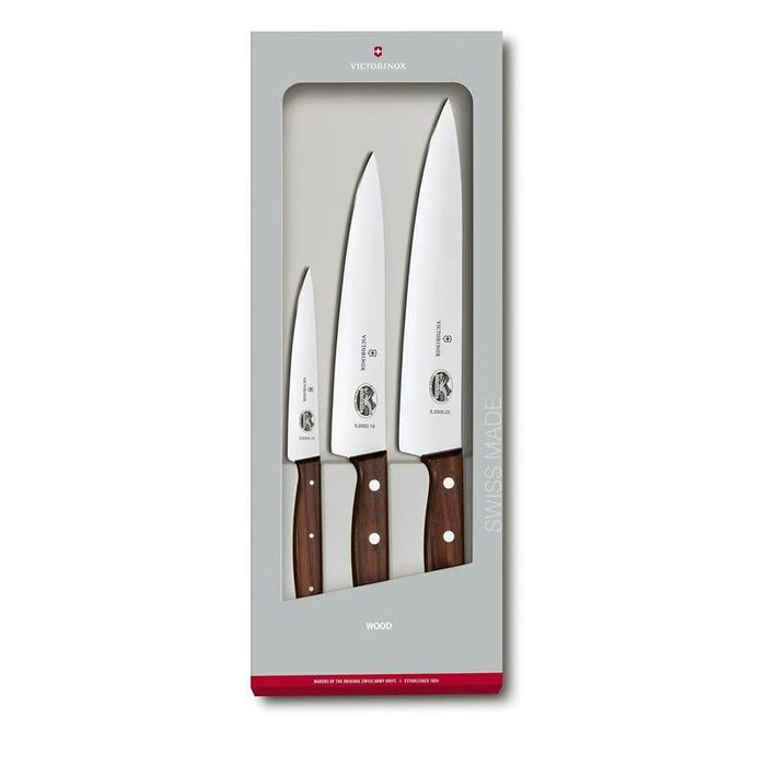 Knivsæt 3 stk, Victorinox - med træhåndtag | victorinox | kokkeknive | Køkkenshop