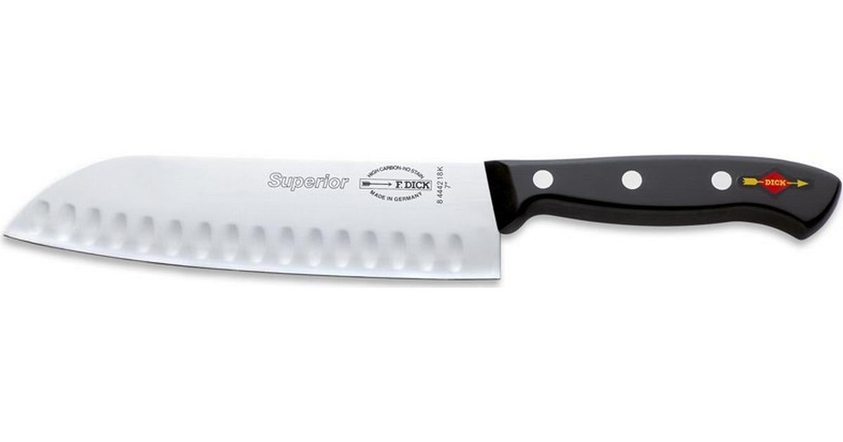 Kokkekniv Santoku 18 cm Dick Superior - Med luftskær | F. Dick | Santoku knive | Køkkenshop