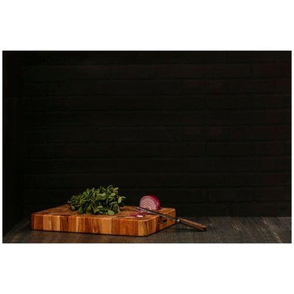 Skærebræt m/saftrille, 50,8 x 35,6 cm | Teakhaus | Skærebræt i træ | Køkkenshop
